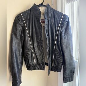Vintage Black Leather Jacket